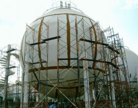 SPHERICAL TANK INSPECTED BY PHASED ARRAY METHOD 